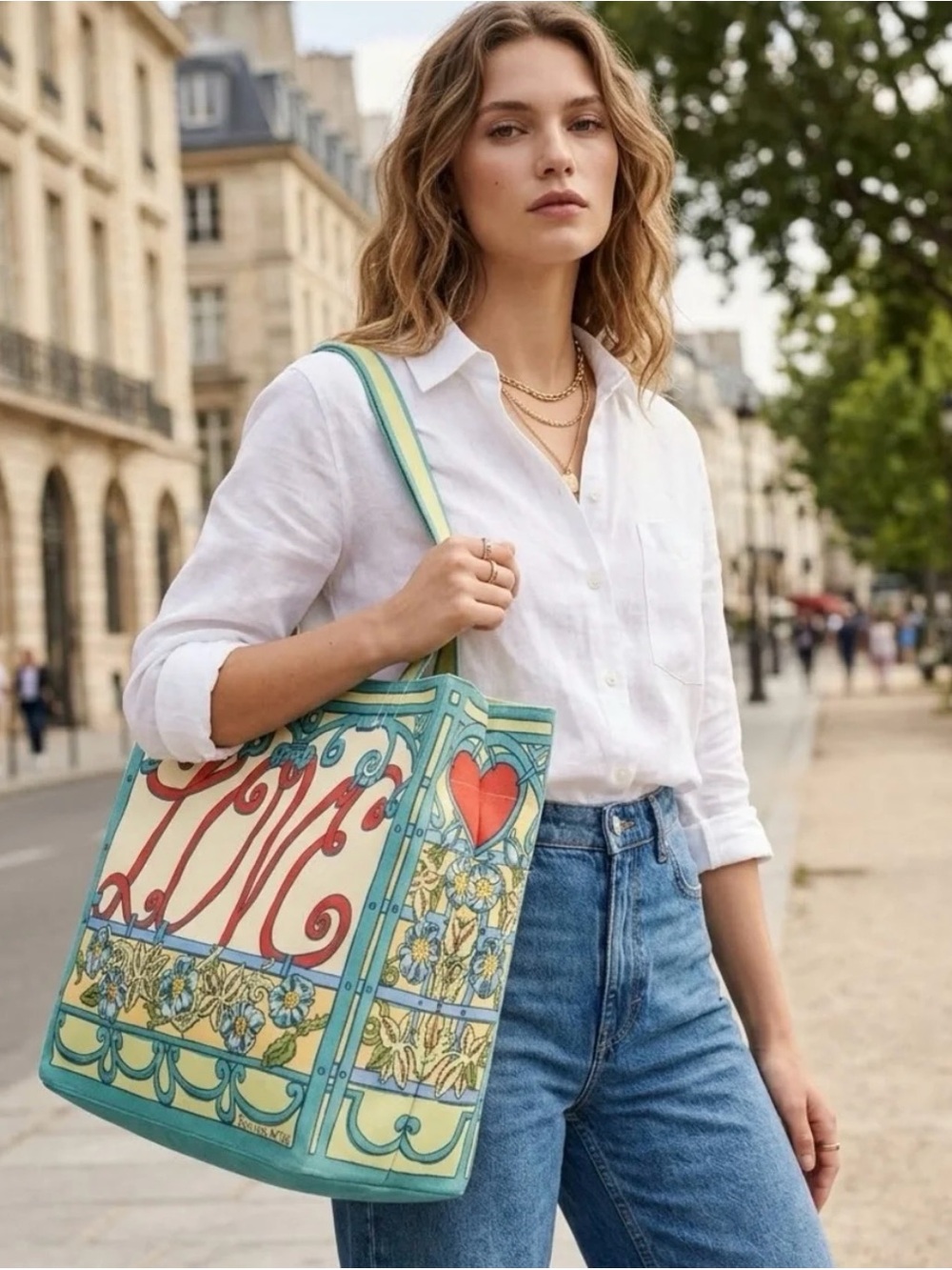 Brighton ‘A Winters Love’ Canvas Tote w/ Tom Clancy Artwork